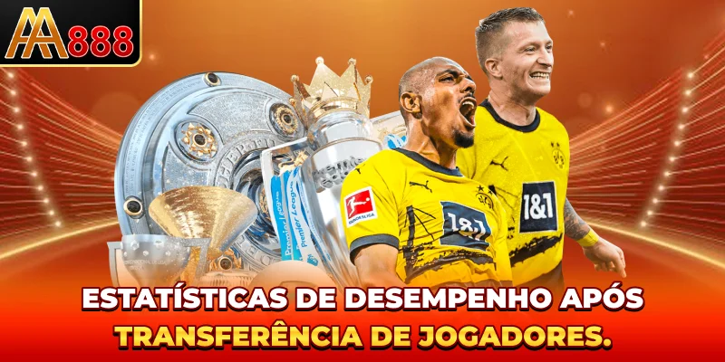 Estatísticas de desempenho após transferência de jogadores